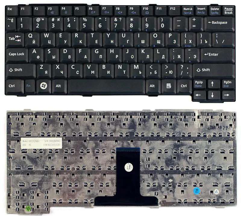 

Клавиатура для Fujitsu-Siemens LifeBook L1010 Series, Русская, Чёрная