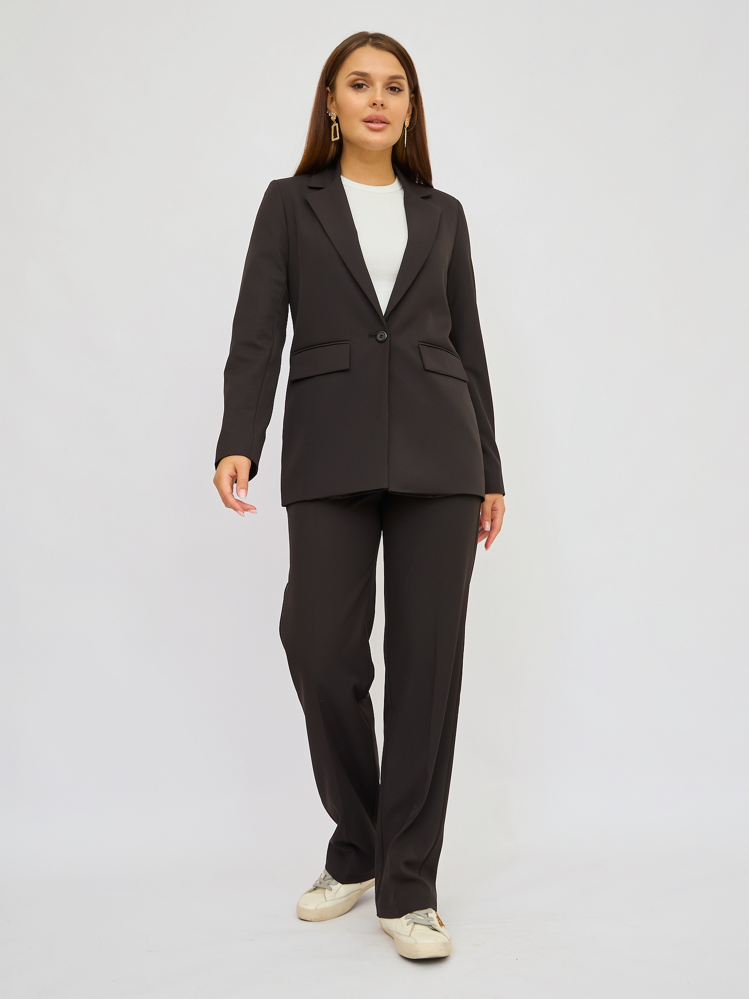 

Костюм женский Olya Stoff OS18142 черный 46 RU, OS18142