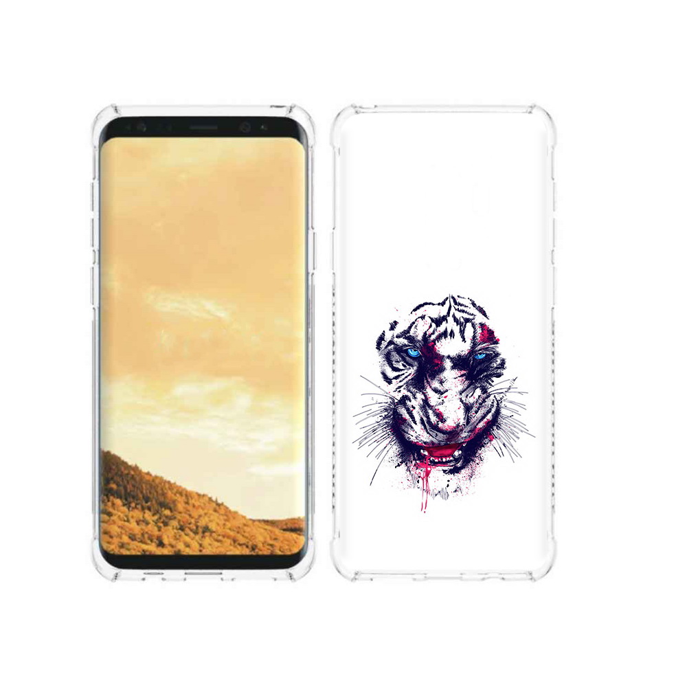 

Чехол MyPads Tocco для Samsung Galaxy S9 безумный тигр (PT98329.588.228), Прозрачный, Tocco
