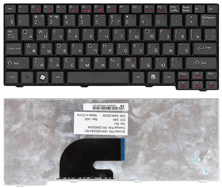 

Клавиатура для Gateway LT20, LT 20, LT2000, LT2003C, LT2030, LT2041, LT2021, LT2044u