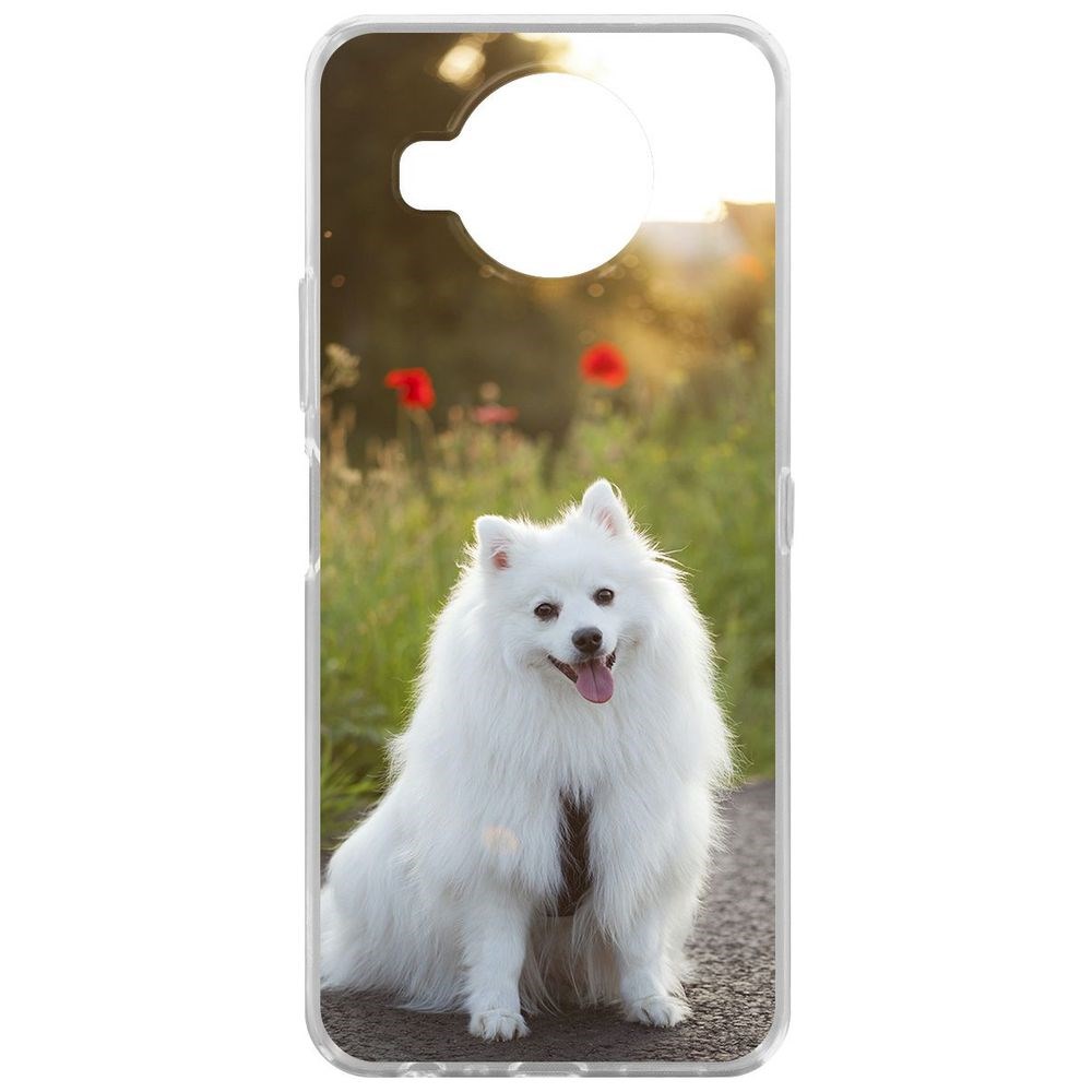 

Чехол-накладка Krutoff Clear Case Белый шпиц для Nokia 8.3 5G, Прозрачный