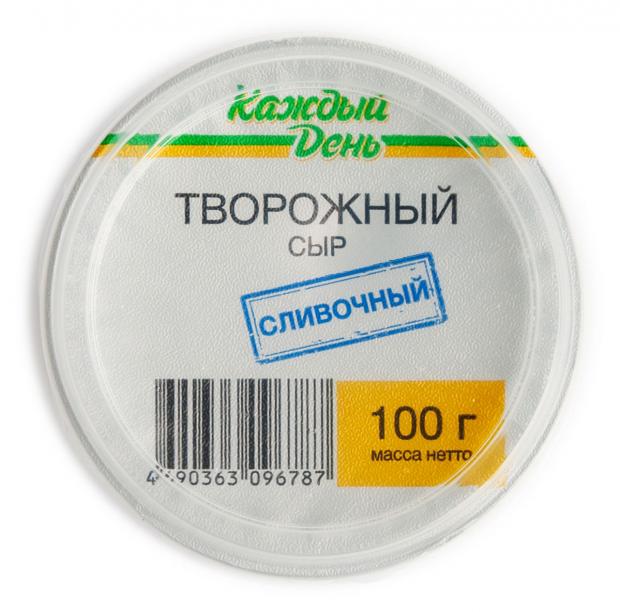 Сыр творожный сливочный Каждый день 65 БЗМЖ 100 г 65₽