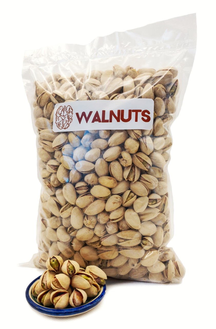 Фисташки Walnuts жарено-соленые Премиум в скорлупе, отличной прожаркой, 1000 г