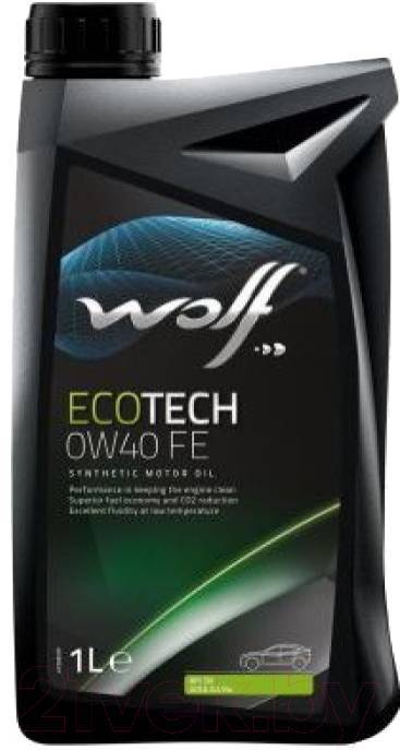 Wolf Моторное масло Синтетическое Ecotech Fe 0W40 Api Sn Acea A3/B4 1л