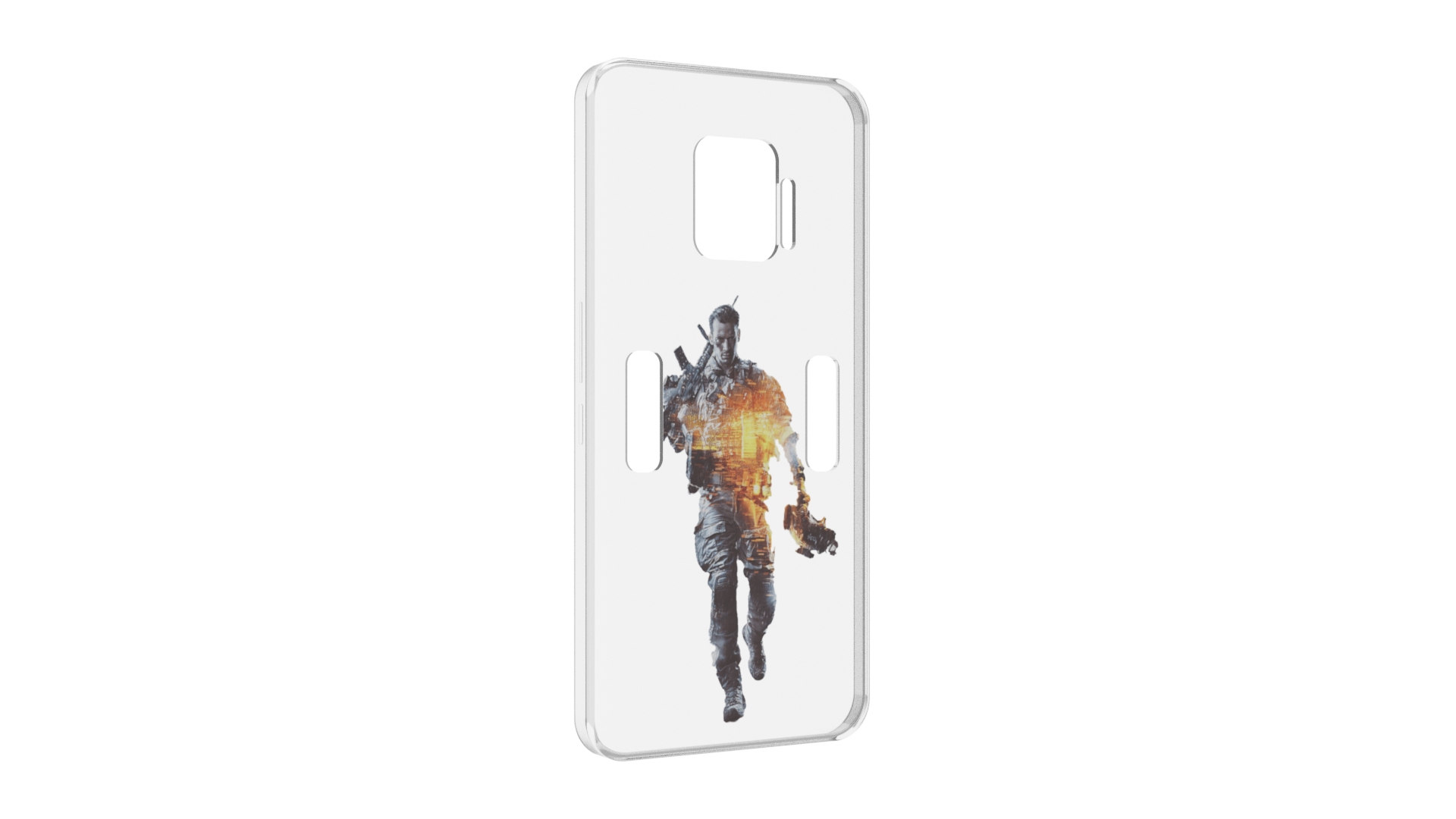 

Чехол MyPads Battlefield-4 мужской для ZTE Nubia Red Magic 7 Pro, Прозрачный, Tocco