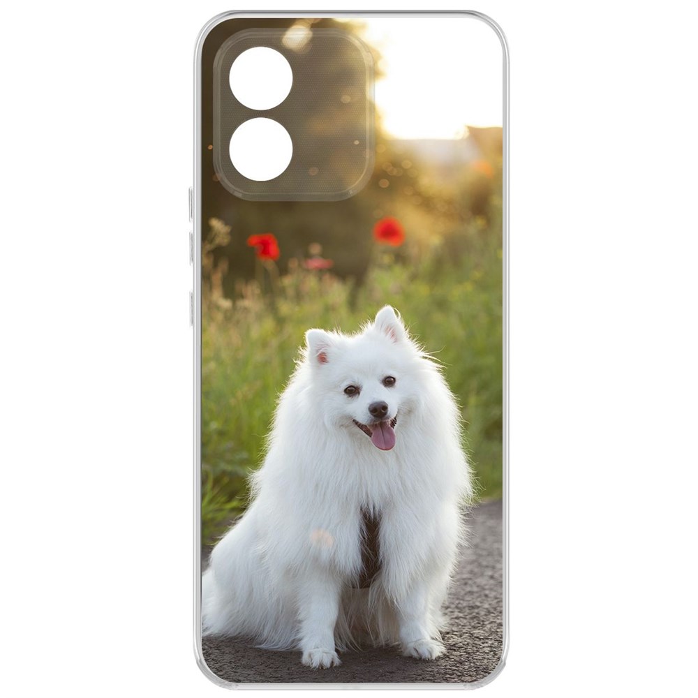 

Чехол-накладка Krutoff Clear Case Белый шпиц для Honor X5, Прозрачный