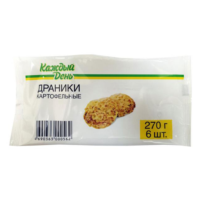 

Драники Каждый день картофельные 270 г