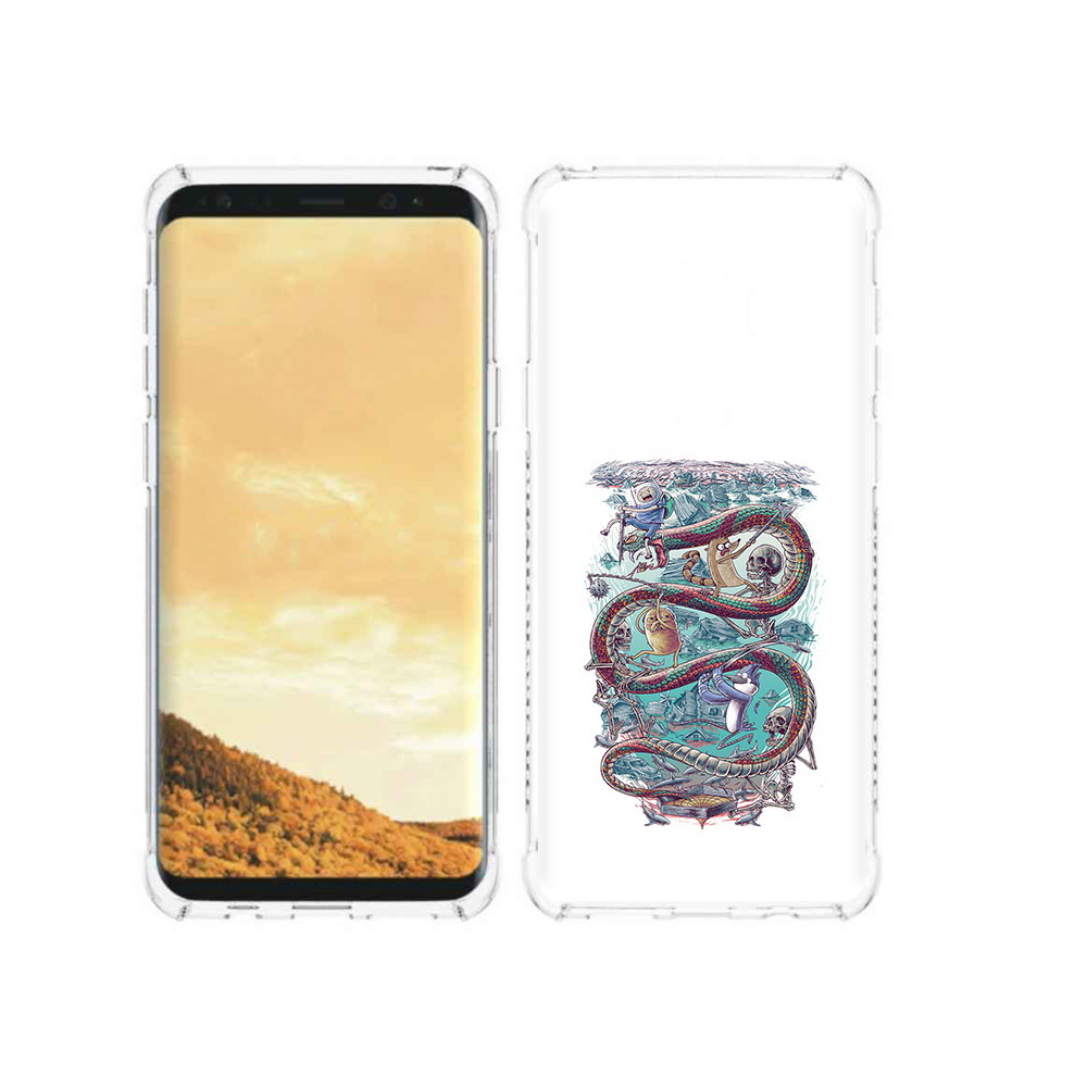 

Чехол MyPads Tocco для Samsung Galaxy S9 время приключений страшилка (PT98329.588.280), Прозрачный, Tocco