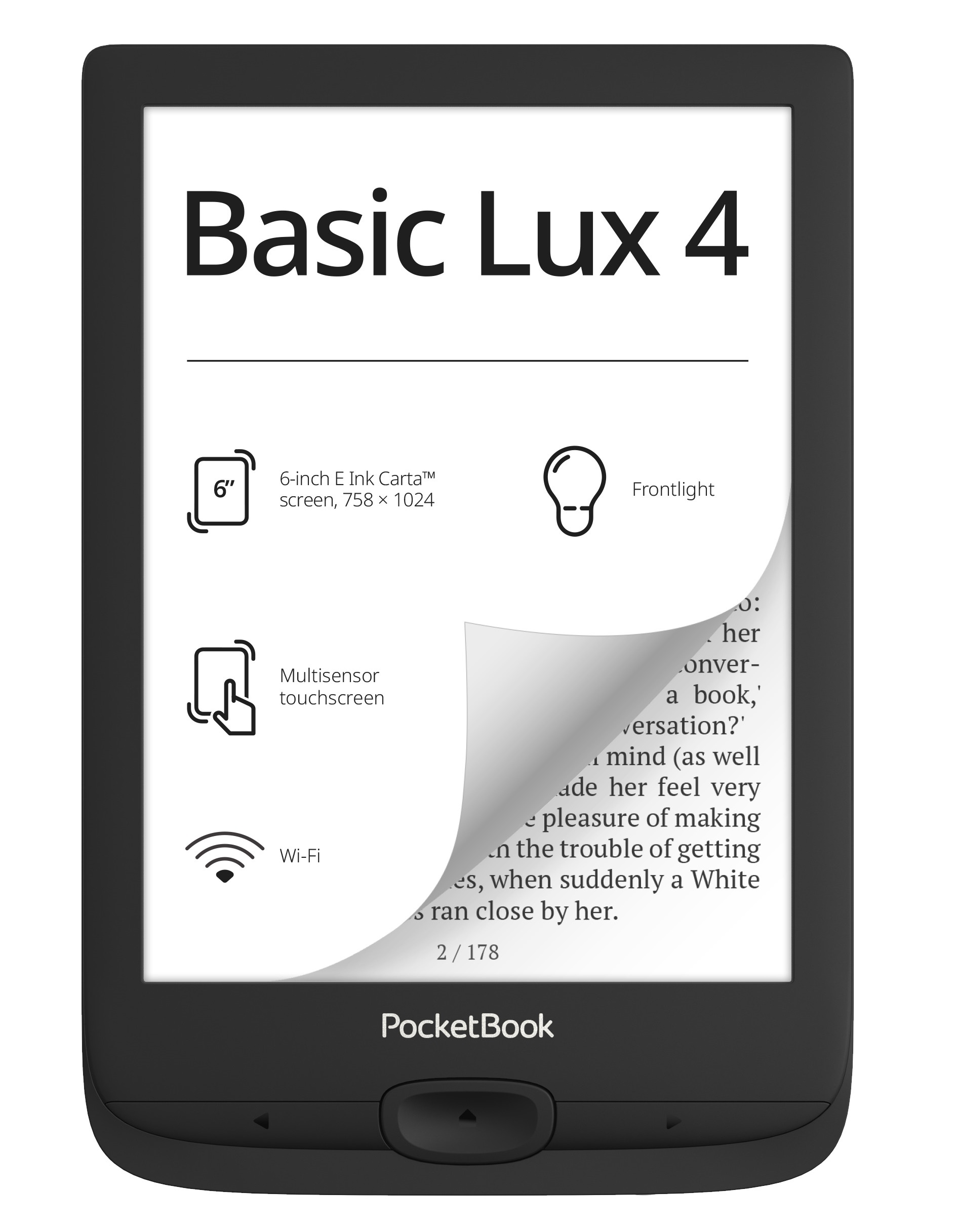 

Электронная книга PocketBook Black (PB618-P-WW), Черный