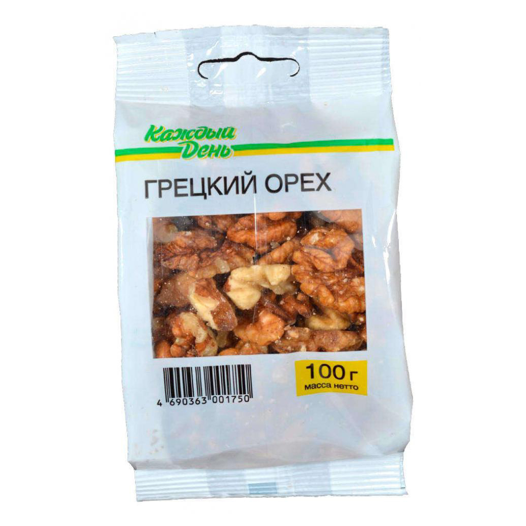 

Грецкие орехи Каждый день 100 г