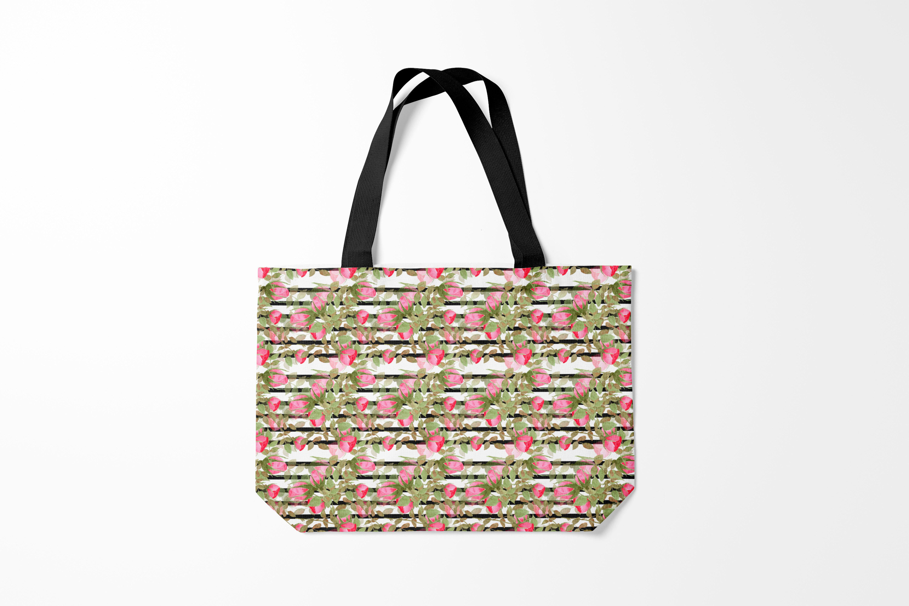 

Сумка шoппер унисекс Burnettie Узоры Акварельные розы на полосатом, бежевый, Узоры Акварельные розы на полосатом