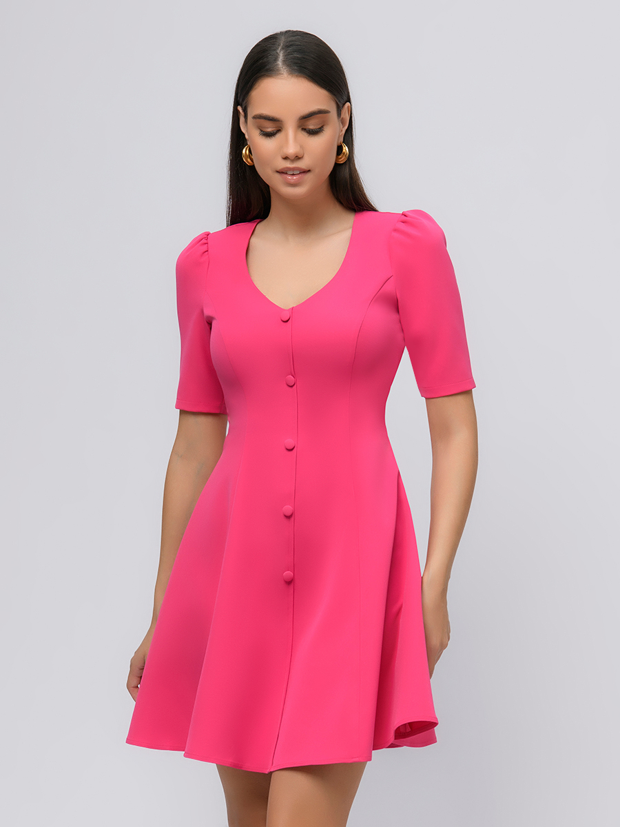 

Платье женское 1001dress 020252 розовое 42 RU, Розовый, 020252