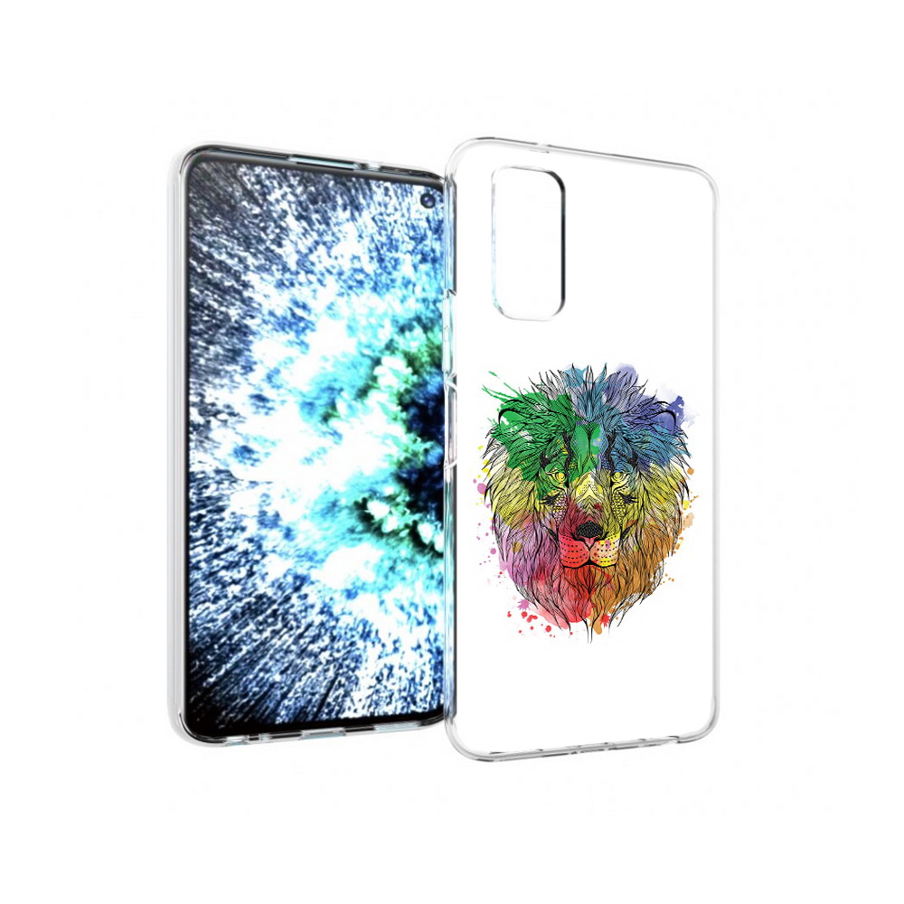 

Чехол MyPads Tocco для Vivo IQOO Neo 3 разноцветный гордый лев (PT157205.400.573), Прозрачный, Tocco