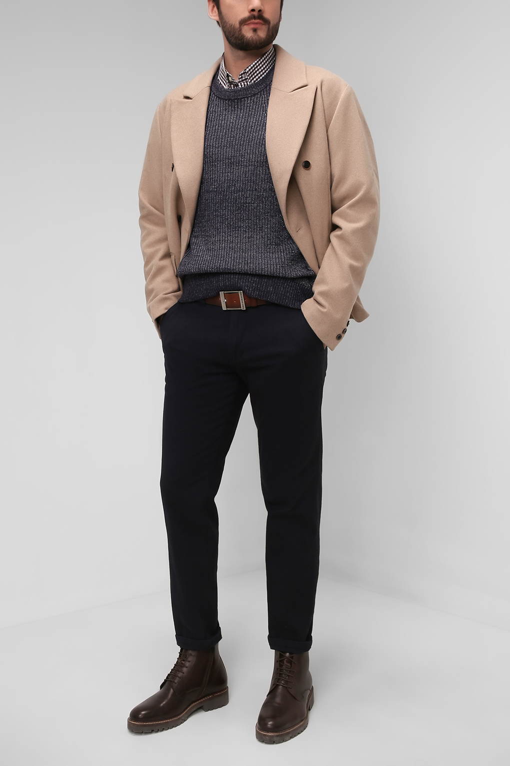 

Брюки мужские Esprit Casual 111EE2B311 синие 36/32, Синий, 111EE2B311