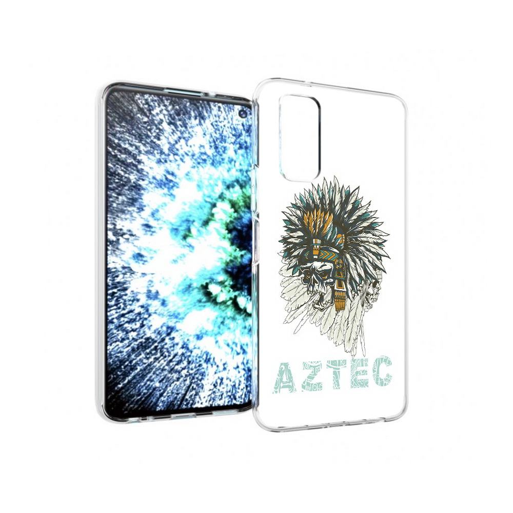 

Чехол MyPads Tocco для Vivo IQOO Neo 3 скелет индеец (PT157205.400.602), Прозрачный, Tocco