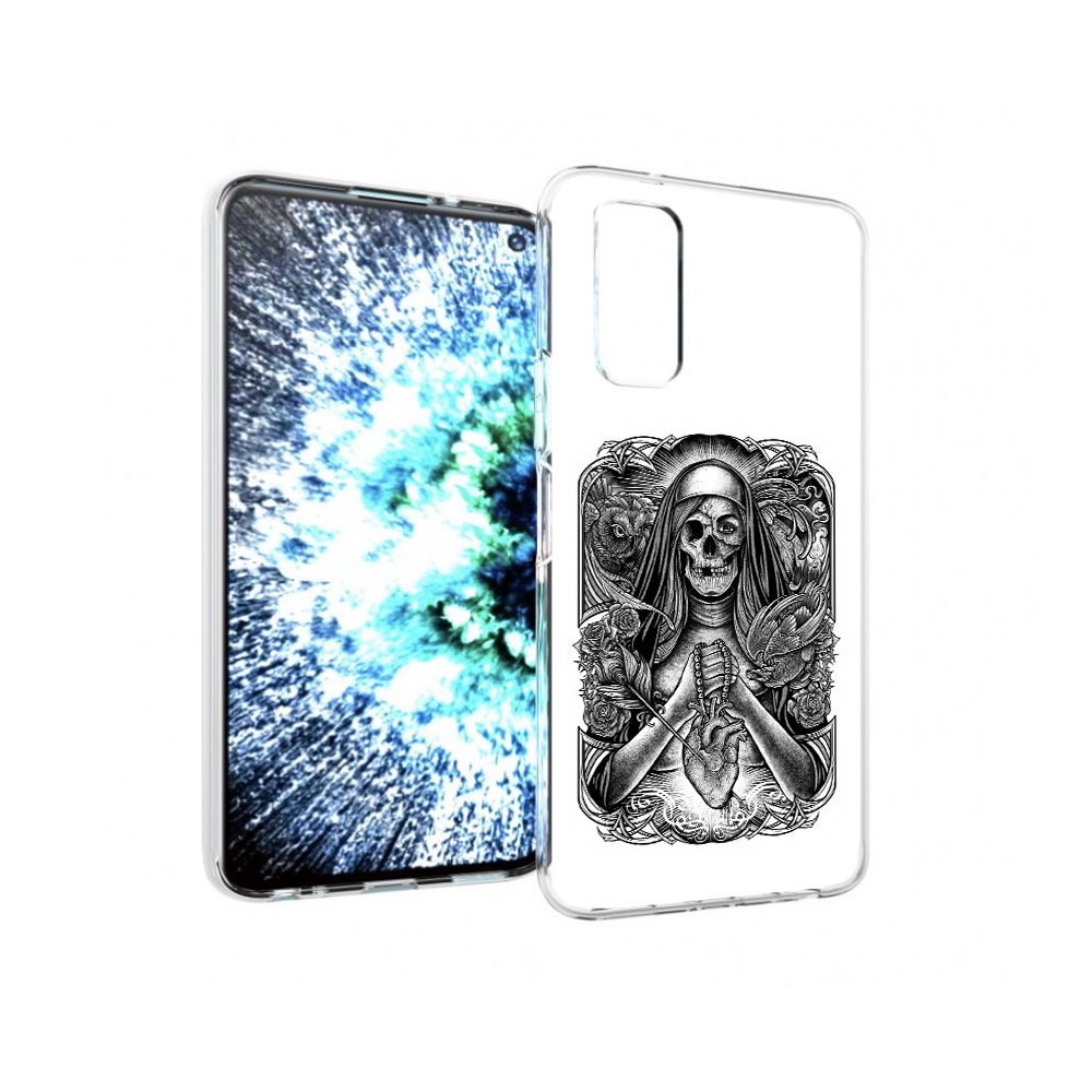 

Чехол MyPads Tocco для Vivo IQOO Neo 3 скелет с сердцем (PT157205.400.603), Прозрачный, Tocco