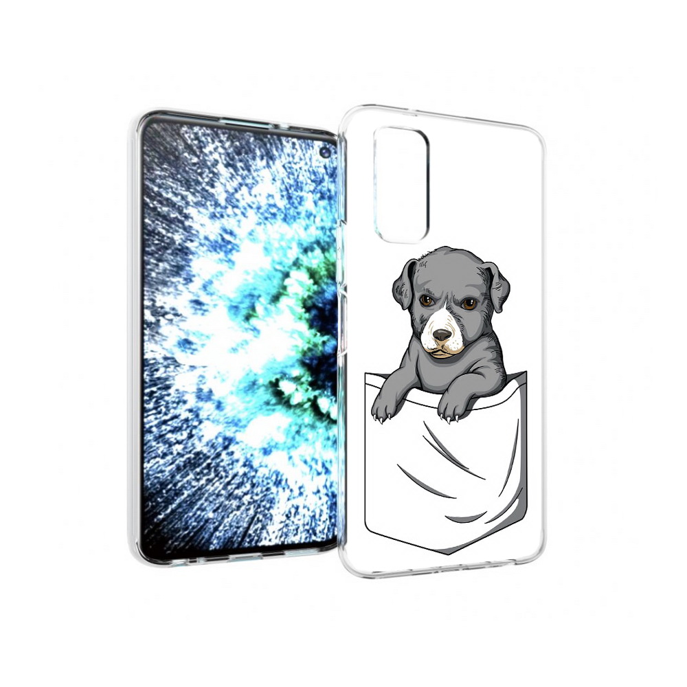 

Чехол MyPads Tocco для Vivo IQOO Neo 3 собачка в кармане (PT157205.400.611), Прозрачный, Tocco