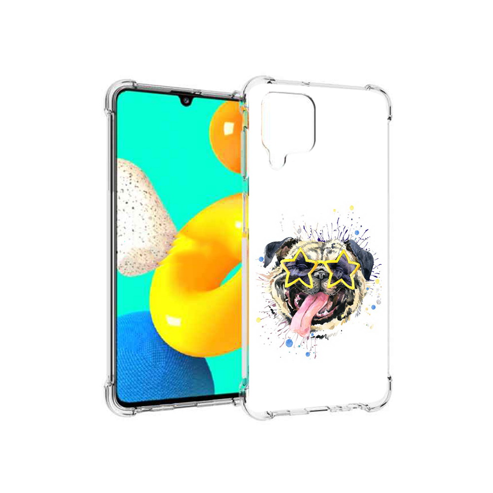 

Чехол MyPads Tocco для Samsung Galaxy M22 мопс боксер (PT226931.524.482), Прозрачный, Tocco