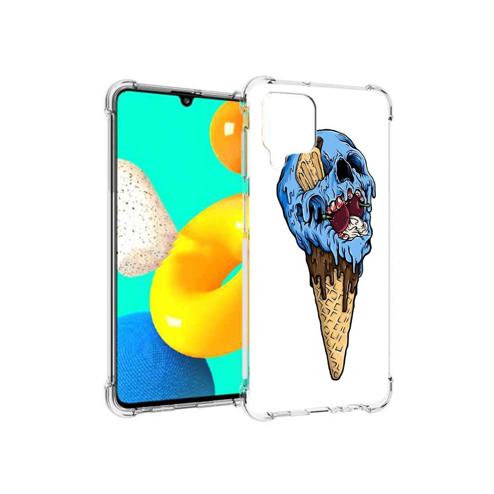 

Чехол MyPads Tocco для Samsung Galaxy M22 мороженное череп (PT226931.524.484), Прозрачный, Tocco