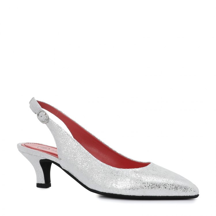 

Туфли женские Pas De Rouge 2882_2375625 серебристые 40 EU