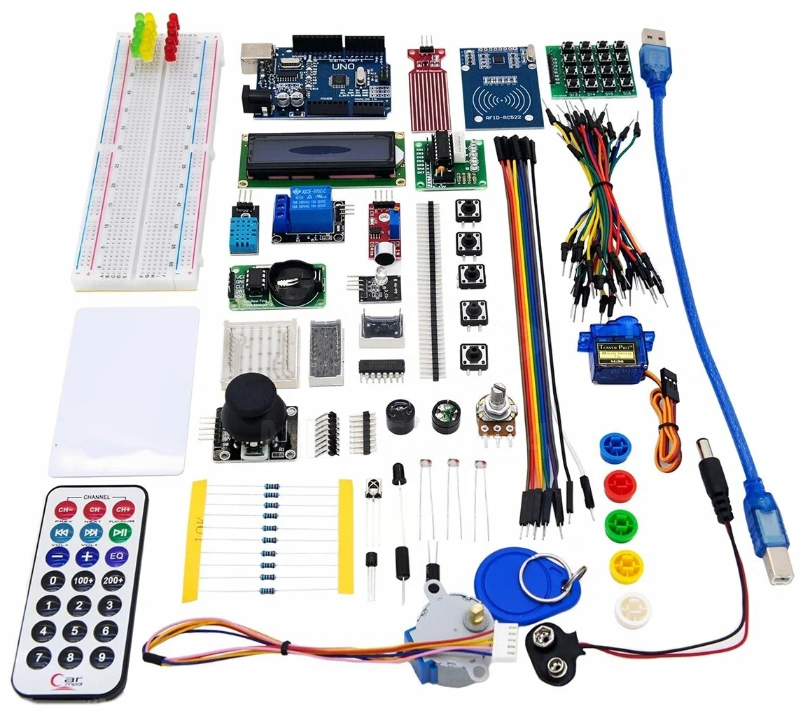 Набор для моделирования Ардуино (Arduino UNO) 9V-Maximum KIT-1 драйвера, уроки и книги