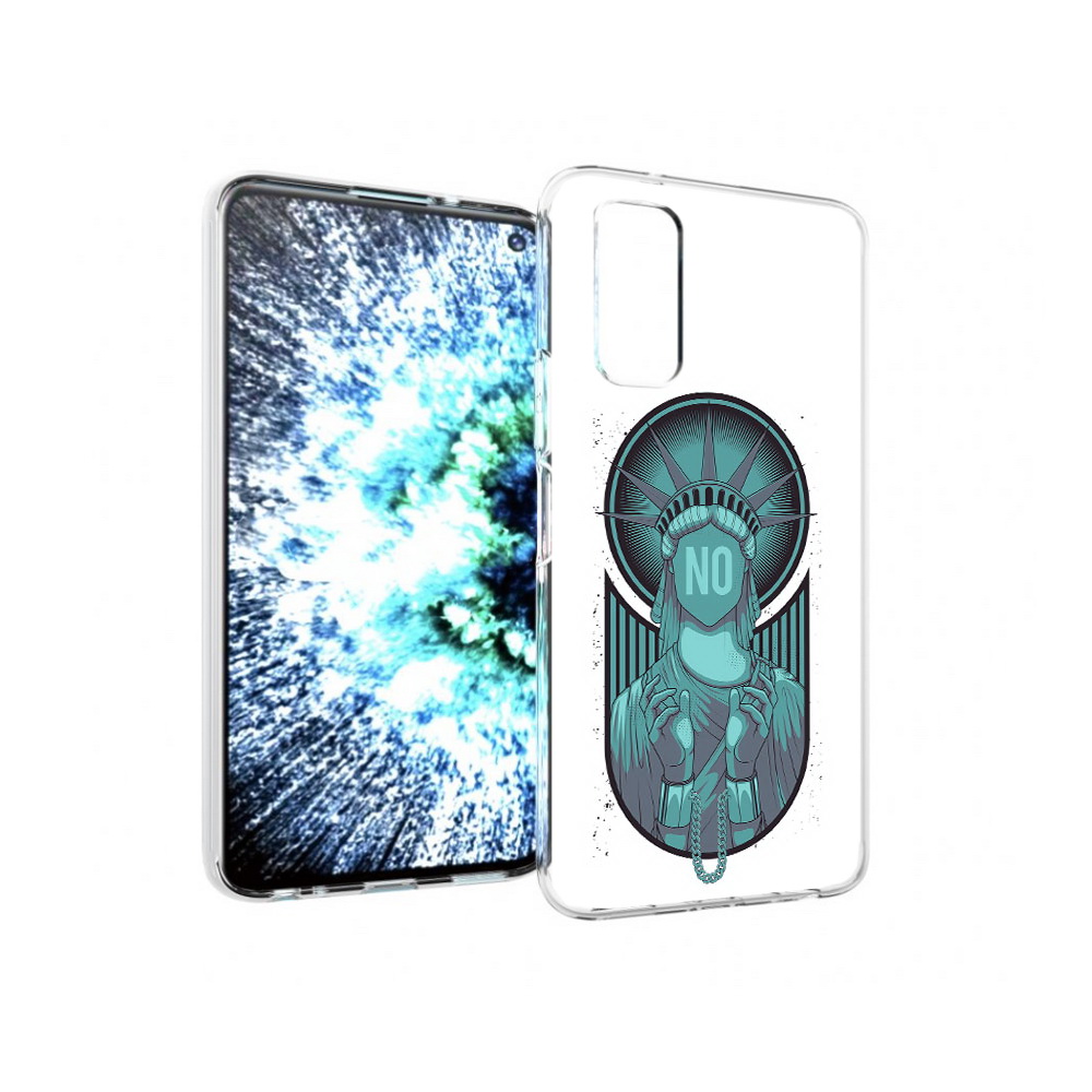 

Чехол MyPads Tocco для Vivo IQOO Neo 3 статуя свободы зеленый (PT157205.400.623), Прозрачный, Tocco