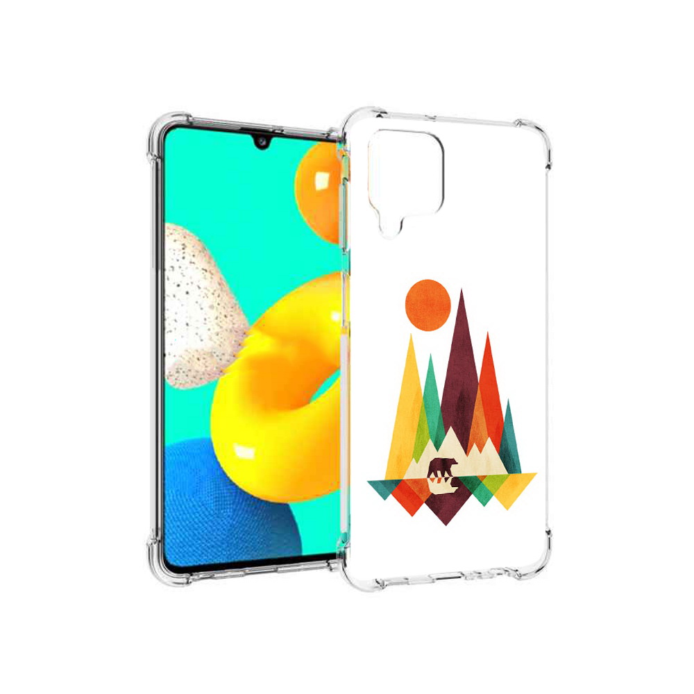 

Чехол MyPads Tocco для Samsung Galaxy M22 нарисованные горы с медведем (PT226931.524.506), Прозрачный, Tocco
