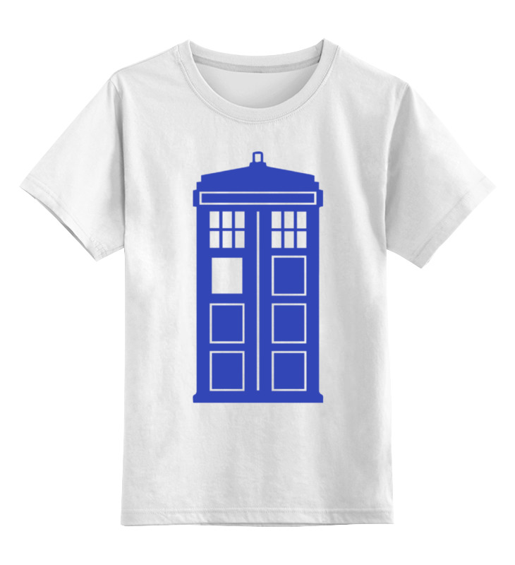 

Футболка детская Printio Tardis (тардис) цв. белый р. 128, Tardis (тардис)
