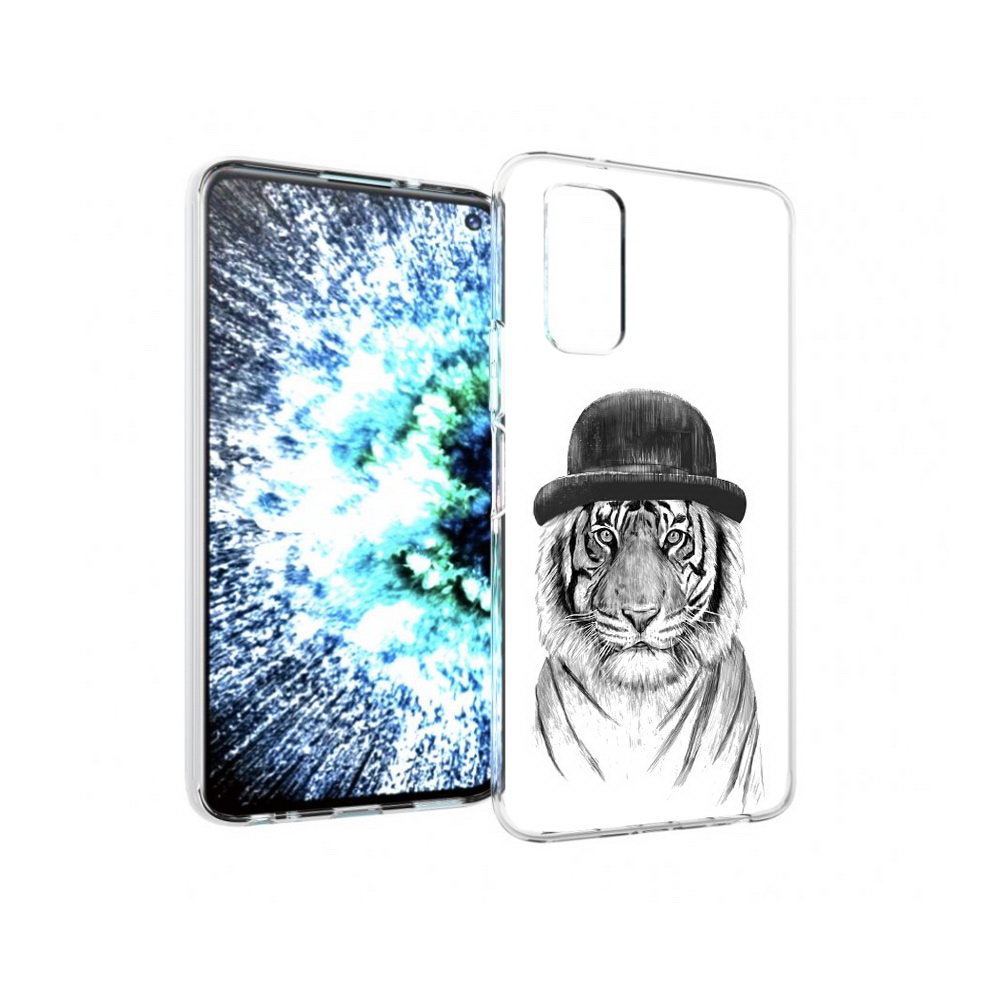

Чехол MyPads Tocco для Vivo IQOO Neo 3 тигр британец (PT157205.400.641), Прозрачный, Tocco