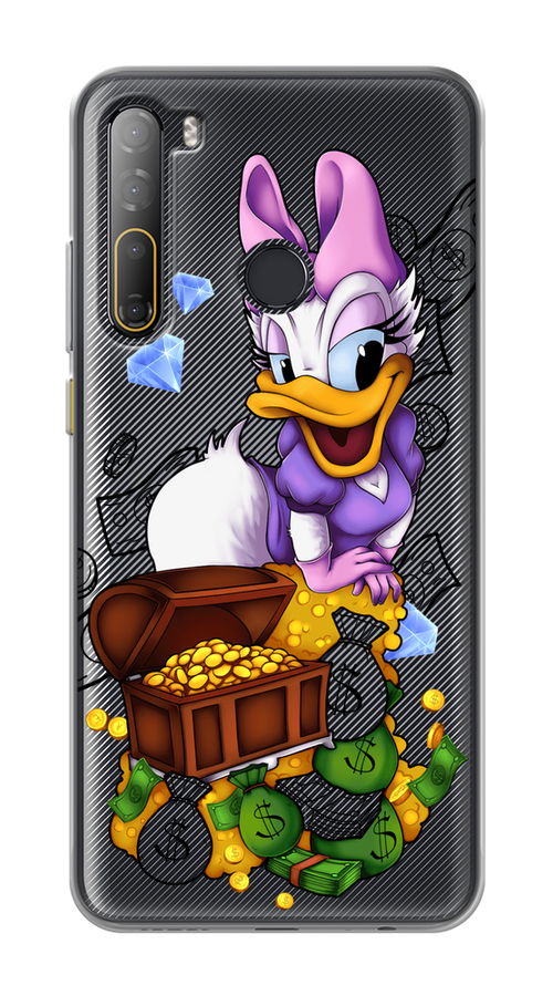 

Чехол на HTC Desire 20 Pro "Rich Daisy Duck", Коричневый;белый;фиолетовый, 102750-6