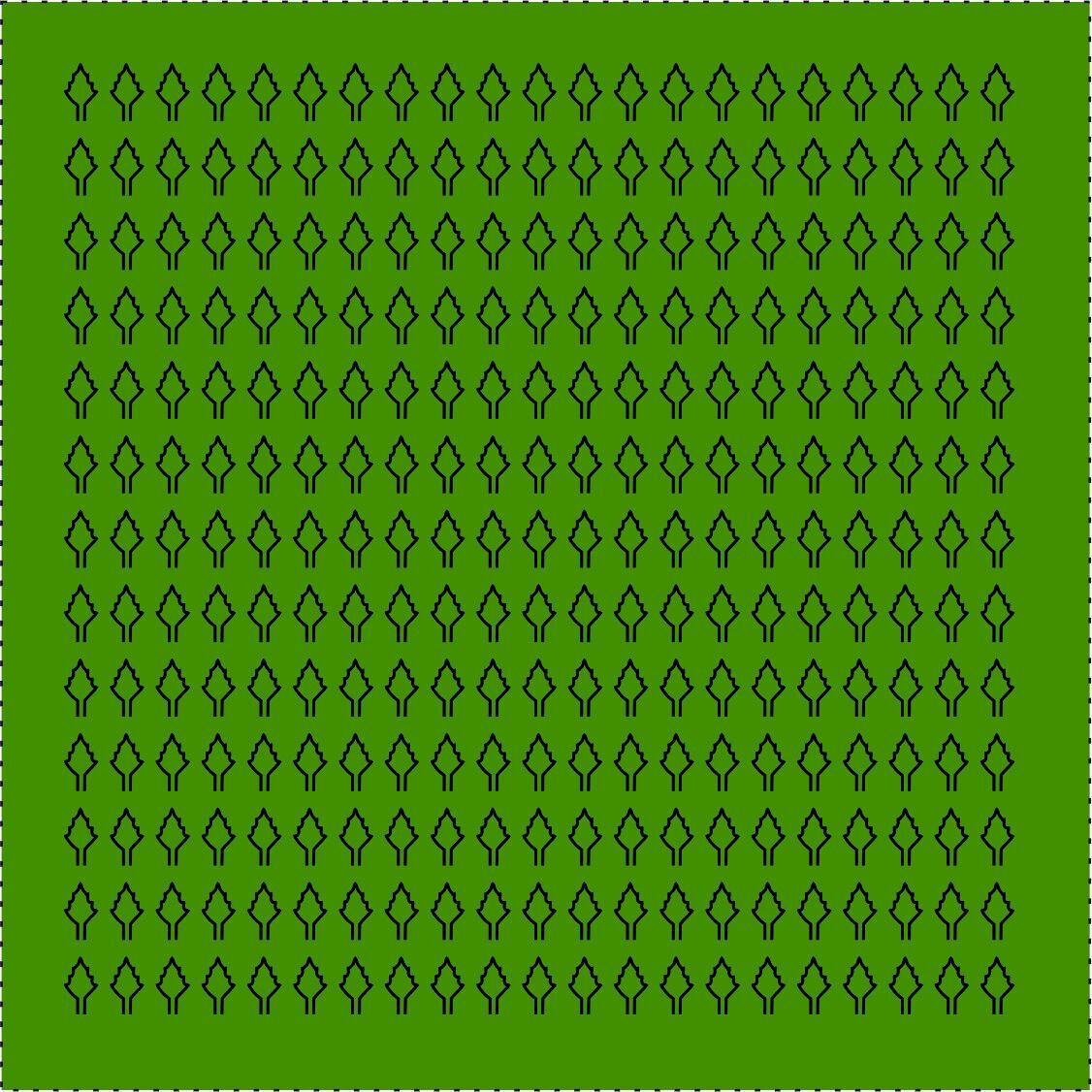 Лист ромбовидный М 408шт. 2х3.5мм зеленый 69349