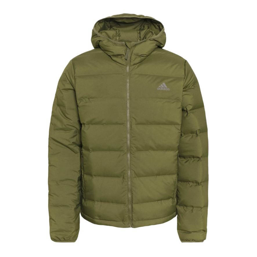 Пуховик мужской Adidas Big Baffle Jacket GQ2506 зеленый 46 RU