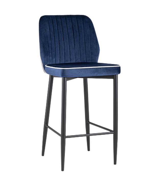 фото Стул полубарный stool group лоренс mc72c velvet hlr-64/hlr-13 edge dual синий