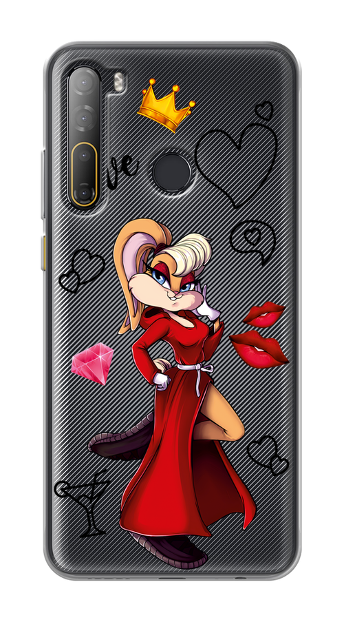 

Чехол на HTC Desire 20 Pro "Rich Lola Bunny", Красный;бежевый;оранжевый, 102750-6