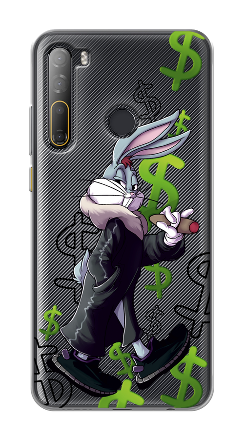 

Чехол на HTC Desire 20 Pro "Rich Bugs Bunny", Зеленый;черный;голубой, 102750-6