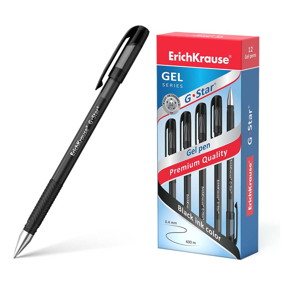 

Ручка гелевая ErichKrause G-Star цвет чернил черный