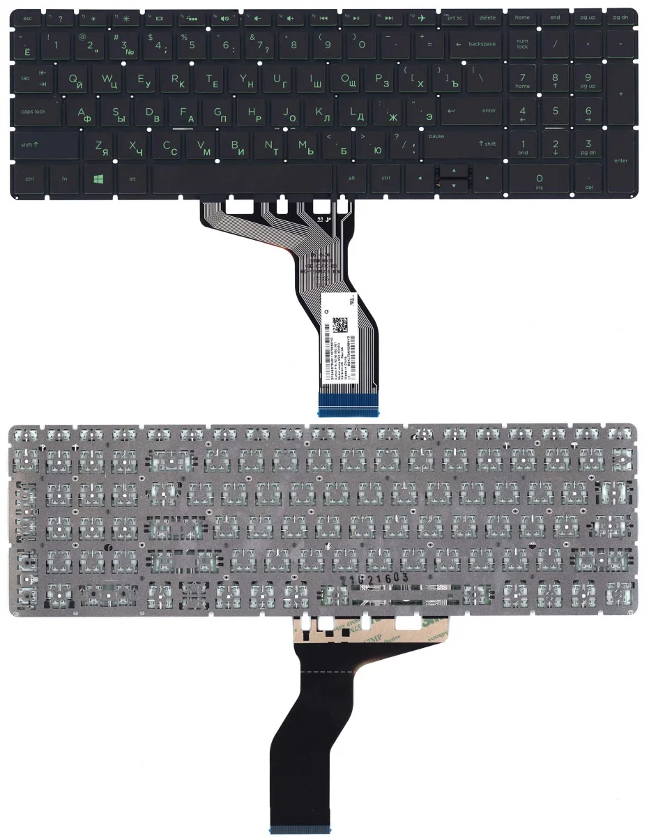 

Клавиатура для HP Pavilion Power 15-cb000, 15-cb001np Series, черная без рамки