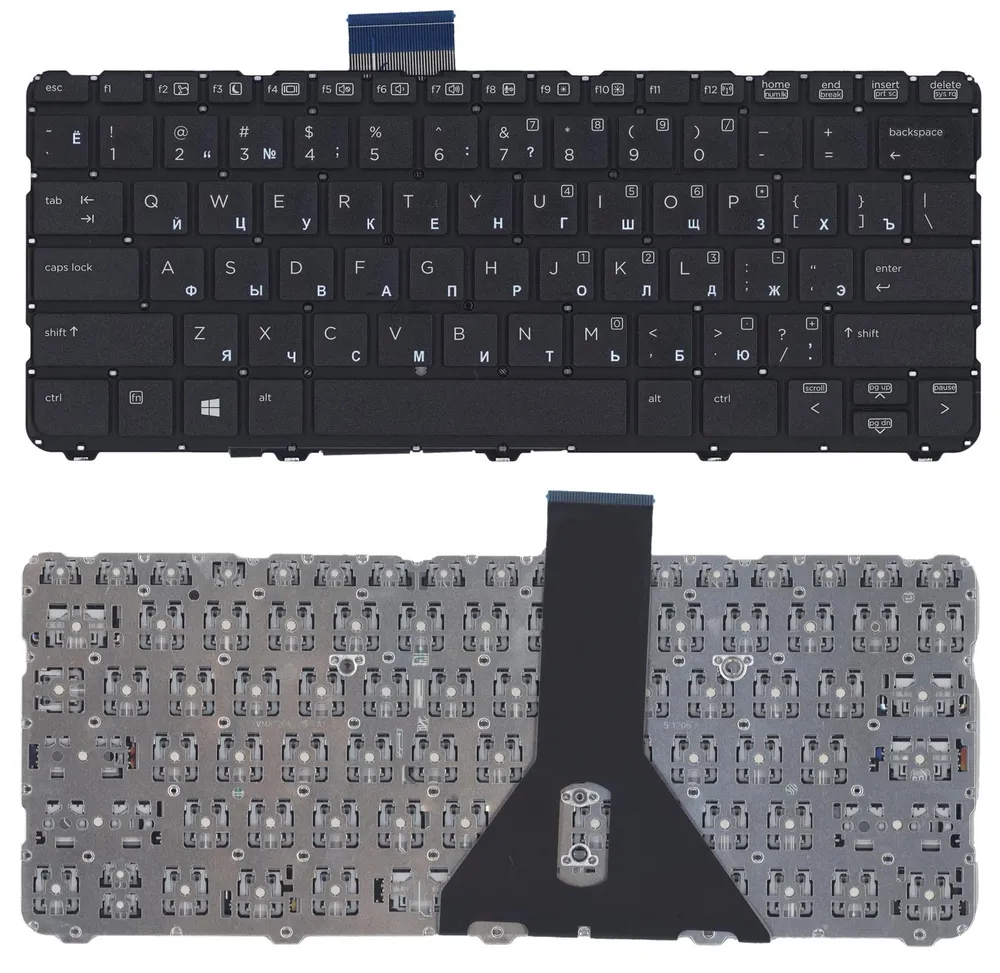 

Клавиатура для HP ProBook 11 EE G1 Series, p/n: 814342-001, черная без рамки, горизонтальн