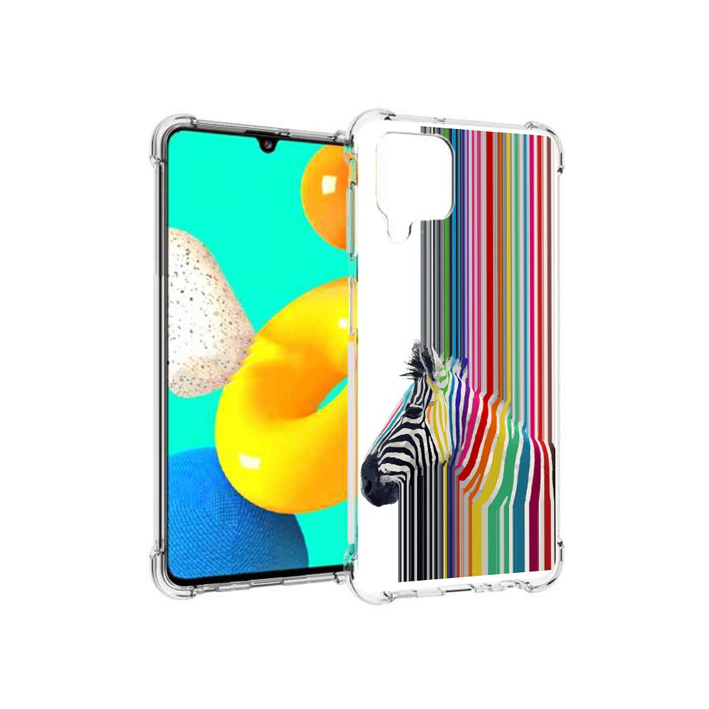 

Чехол MyPads Tocco для Samsung Galaxy M22 радужная зебра (PT226931.524.565), Прозрачный, Tocco