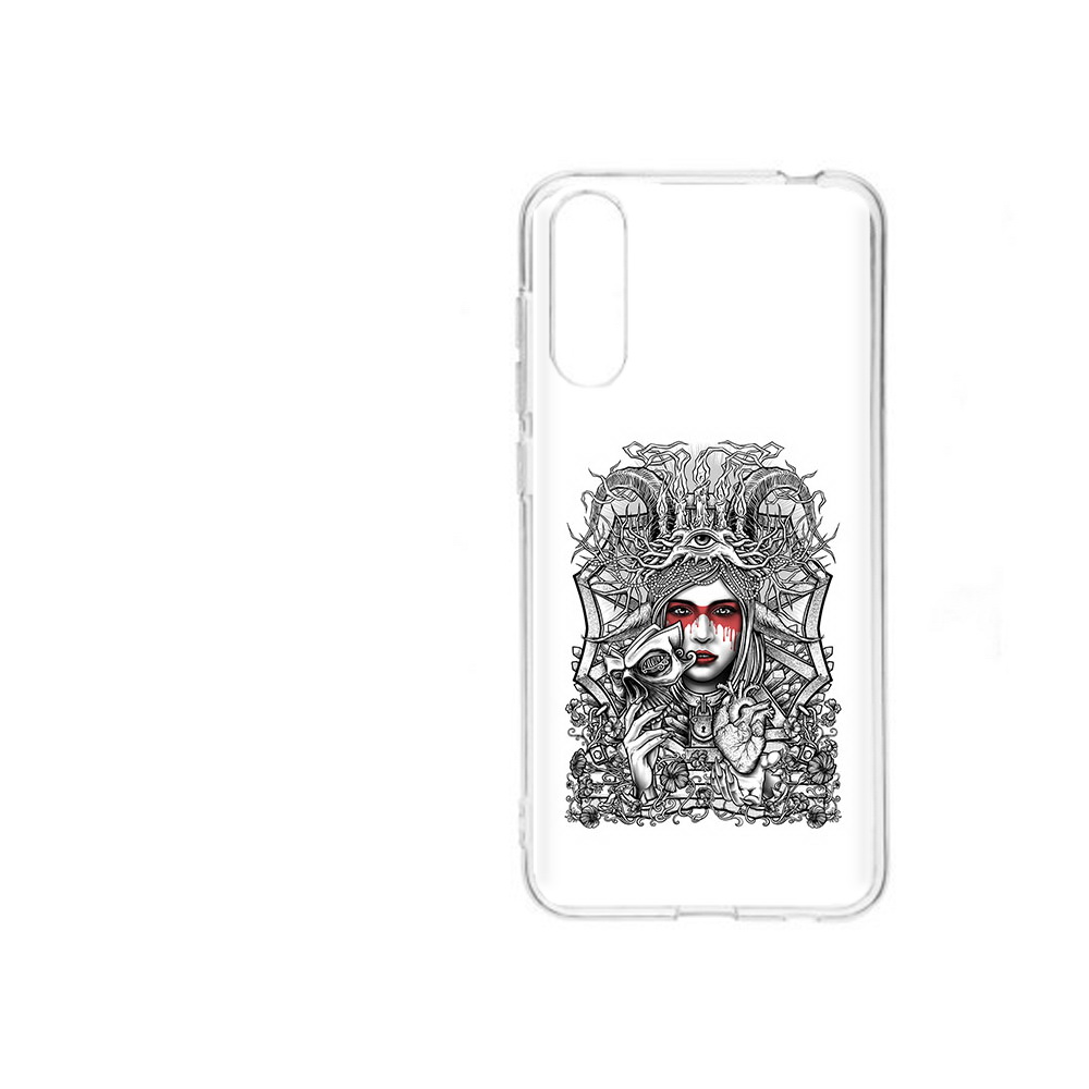 

Чехол MyPads Tocco для ZTE Blade A7 2020 грусная девушка (PT142232.471.302), Прозрачный, Tocco