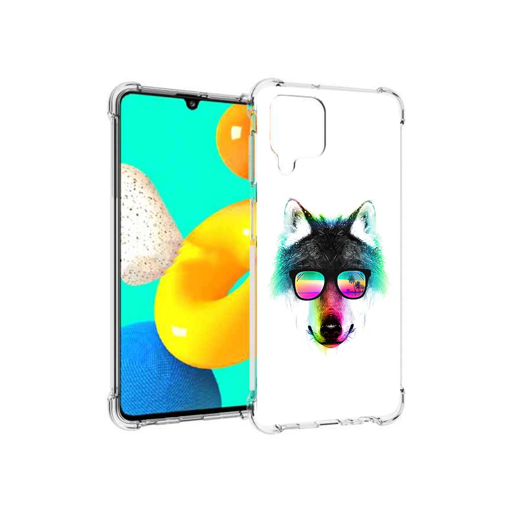 

Чехол MyPads Tocco для Samsung Galaxy M22 радужный волк (PT226931.524.567), Прозрачный, Tocco