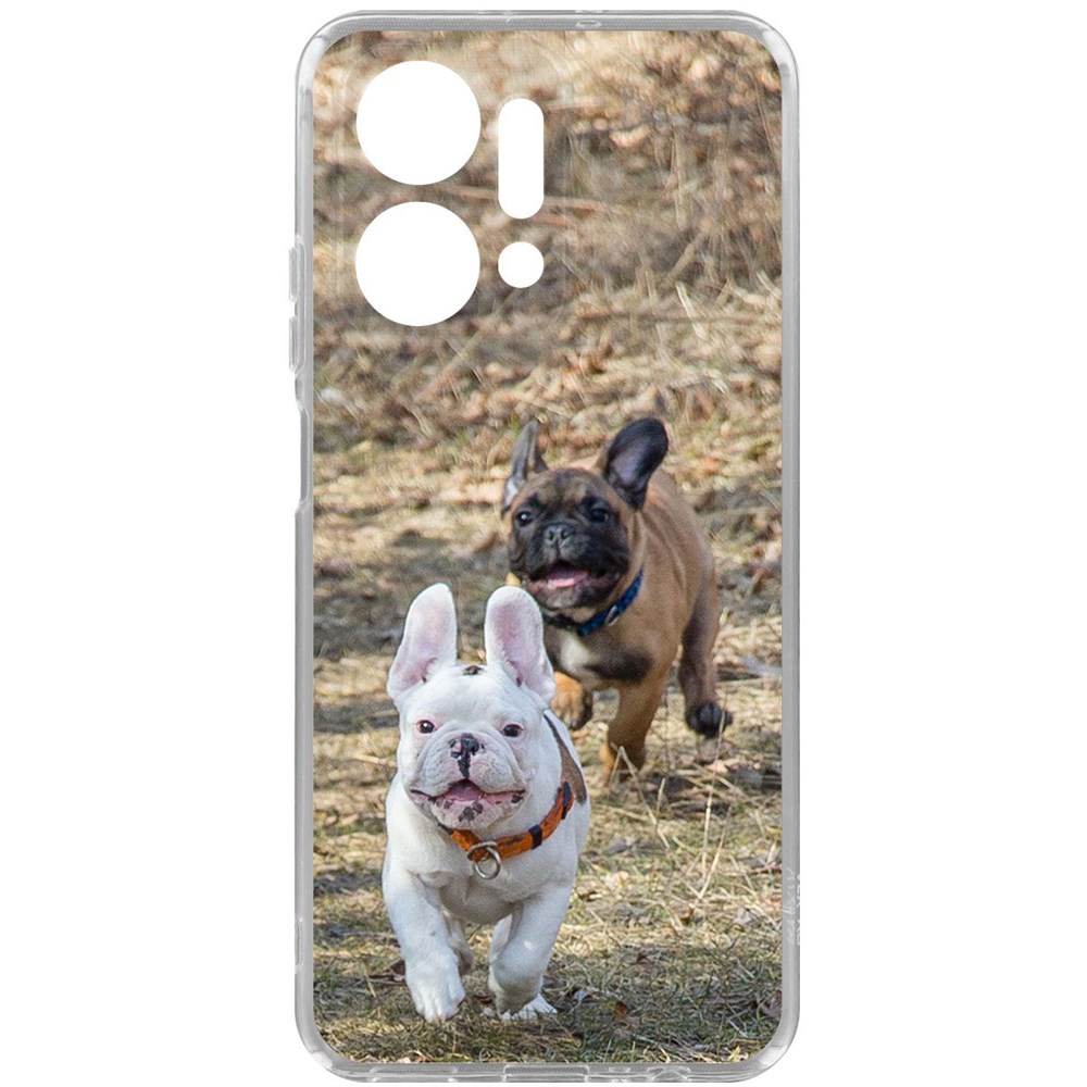 

Чехол-накладка Krutoff Clear Case Догонялки для Honor X7a, Прозрачный
