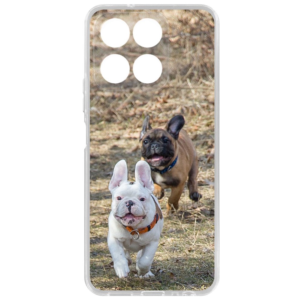 

Чехол-накладка Krutoff Clear Case Догонялки для Honor X8a, Прозрачный