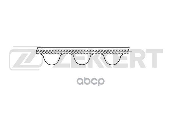Ремень Грм Zekkert Zr1052 (134x25,4) / Peugeot 308 I  Ii 08-  206 00-  Citroen C4 I  Ii 04