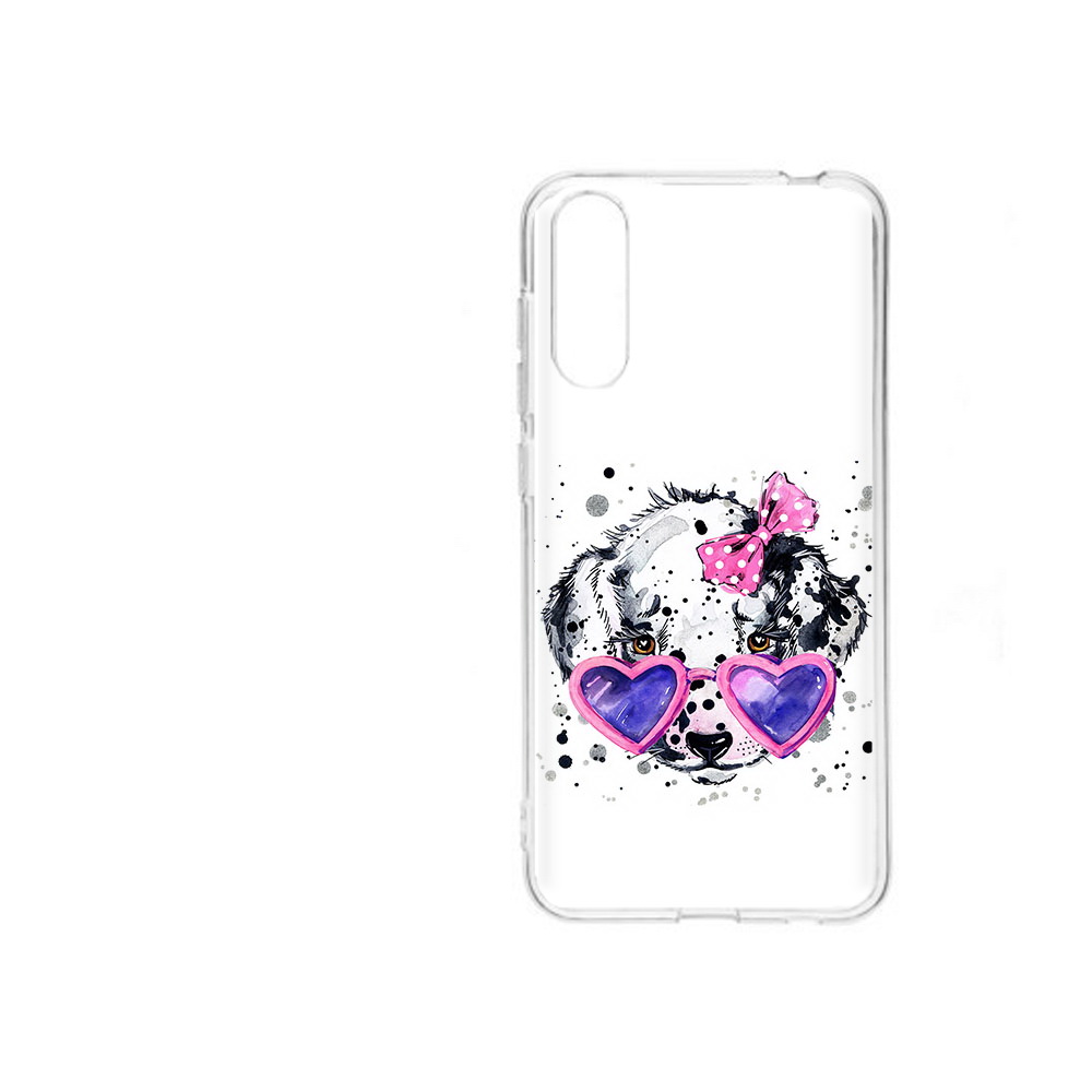 

Чехол MyPads Tocco для ZTE Blade A7 2020 долматинец в очках (PT142232.471.337), Прозрачный, Tocco