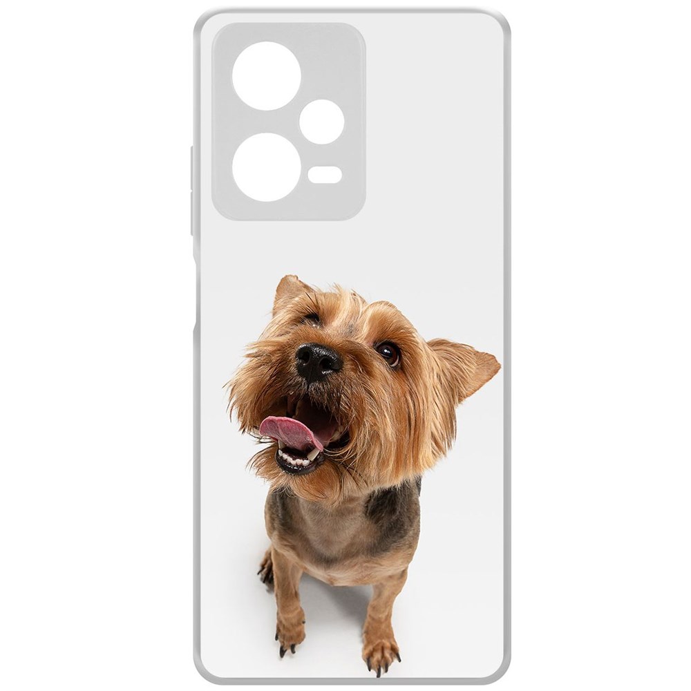 

Чехол-накладка Krutoff Clear Case Йоркширский терьер для Xiaomi Redmi Note 12 Pro+ 5G, Прозрачный