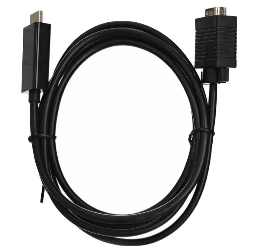 

Кабель NoBrand HDMI VGA Adapter 1.8 метра для монитора, Черный, HDMI VGA