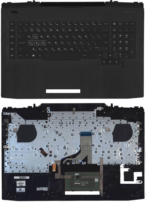 

Клавиатура для HP Omen 17-AN топкейс, черный