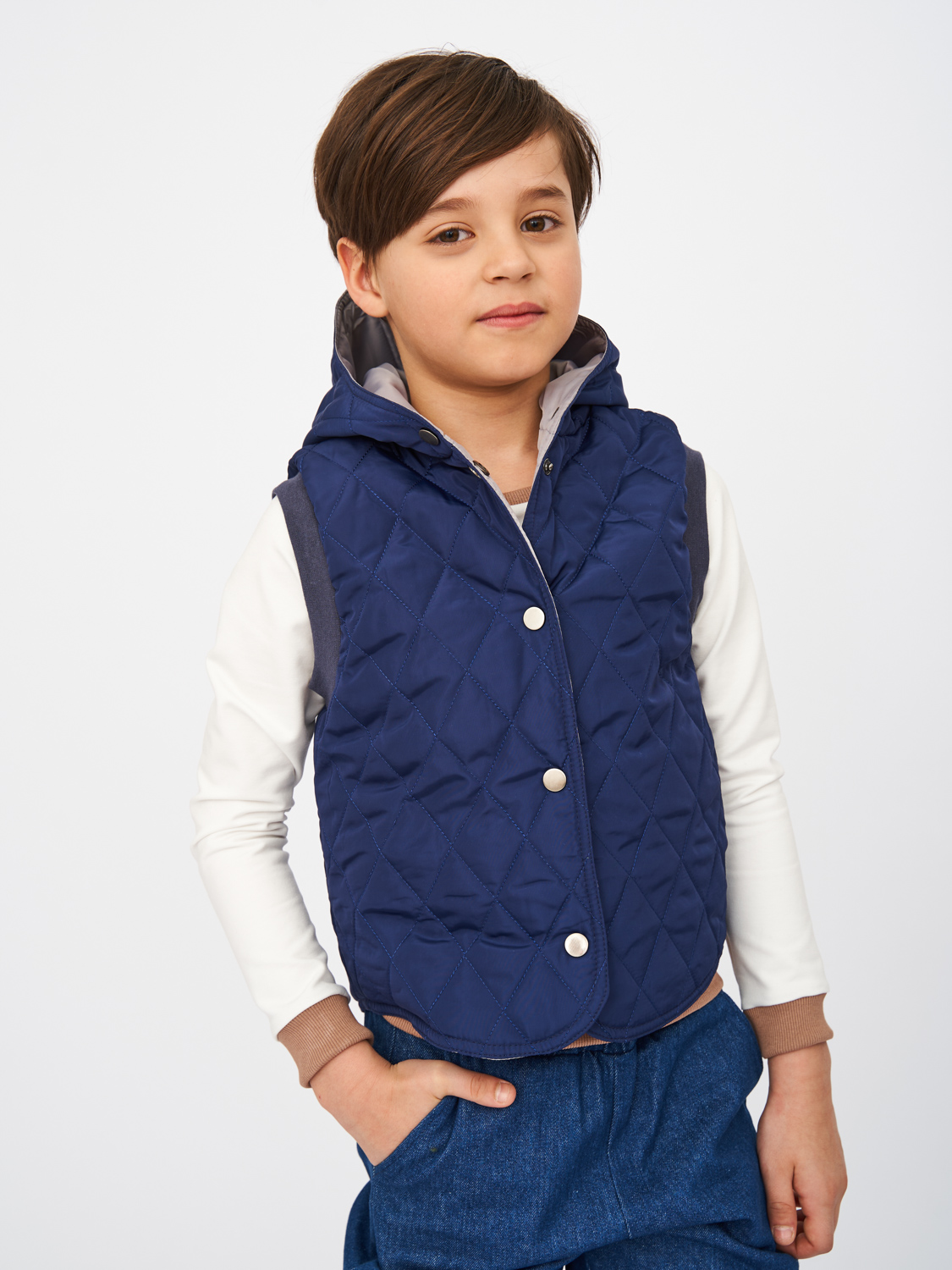 

Жилет детский Prime Baby PGL00233, темно-синий, 128, PGL00233