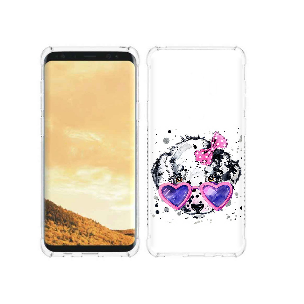 

Чехол MyPads Tocco для Samsung Galaxy S9 долматинец в очках (PT98329.588.337), Прозрачный, Tocco